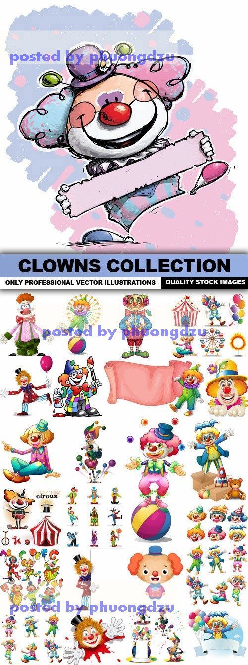 Clowns Vector Collection