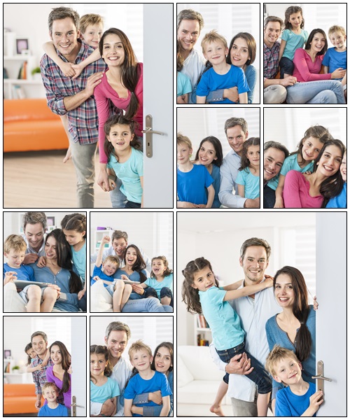 Happy family, part 13 - Stock Photo