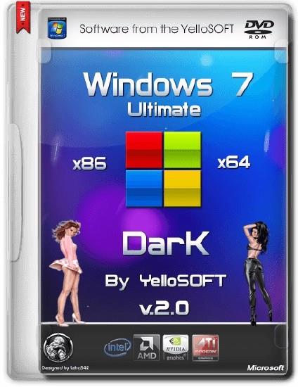 Windows 7 Ultimate SP1 x64 Dark v.2.0 by YelloSOFT (2014/RUS)