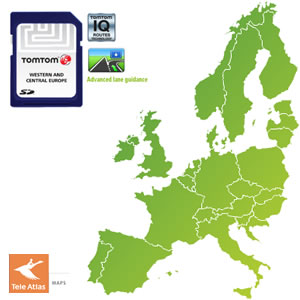 TomTom Maps OF  Western Europe 1GB 930.5601/5604 Retail-NAViGON
