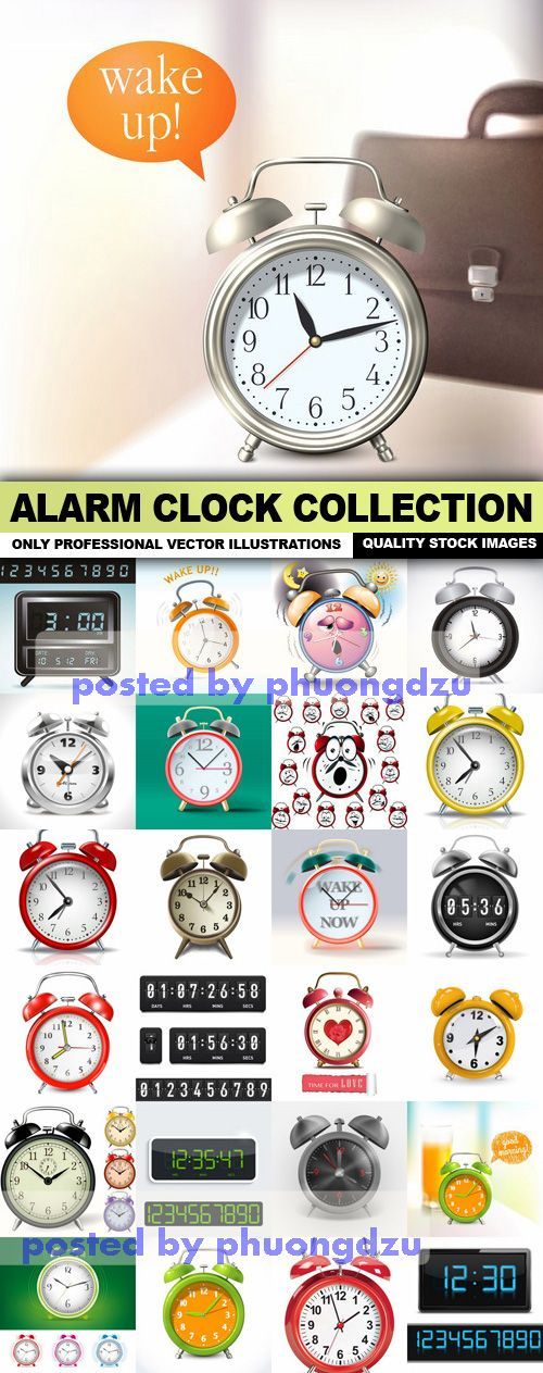 Alarm Clock Vector Collection