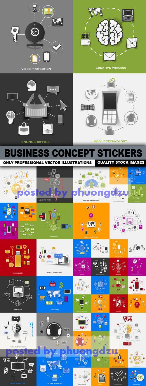Business Concept Stickers 3