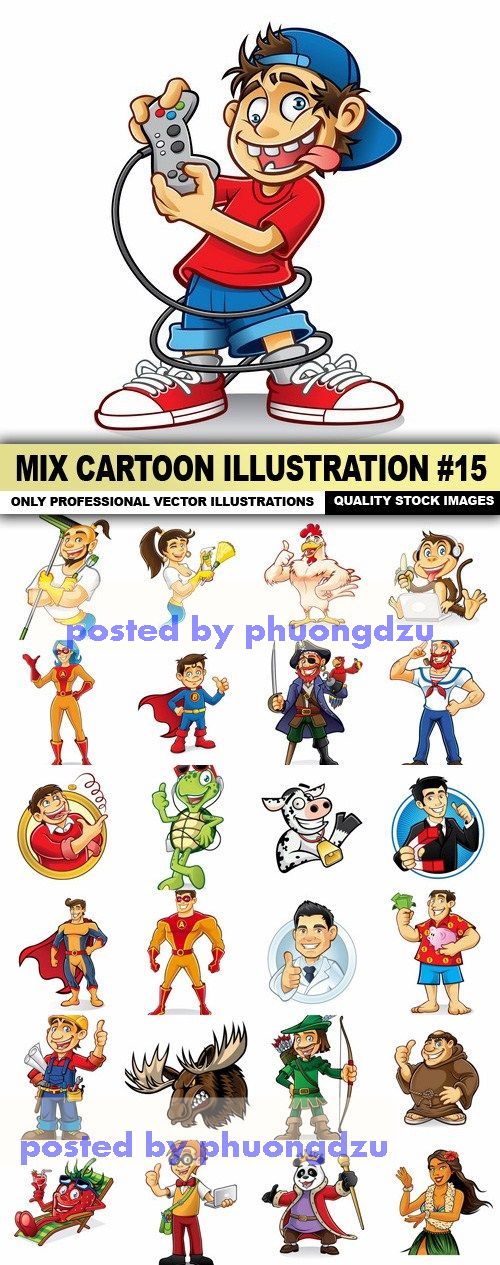 Mix Cartoon Illustration 15