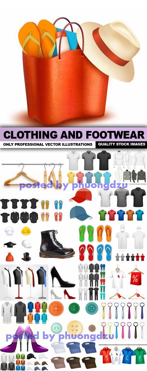 Clothing And Footwear Vector