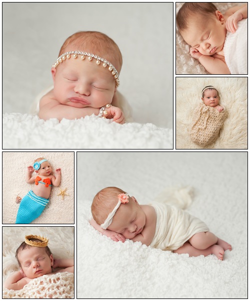 Portrait of a Sleeping Newborn Baby, part 5 - Stock Photo