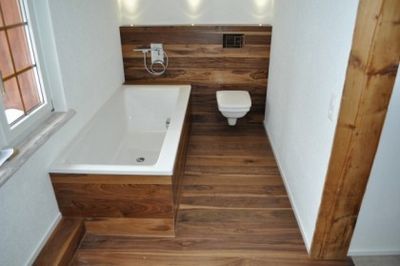 Деревянный пол в ванной: современные технологии позволяют и это!  - выбираем правильно, рекомендации