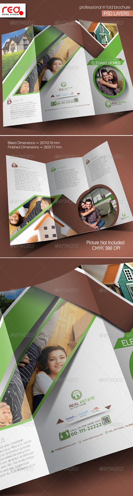 Real Estate Trifold Brochure Template 5377910