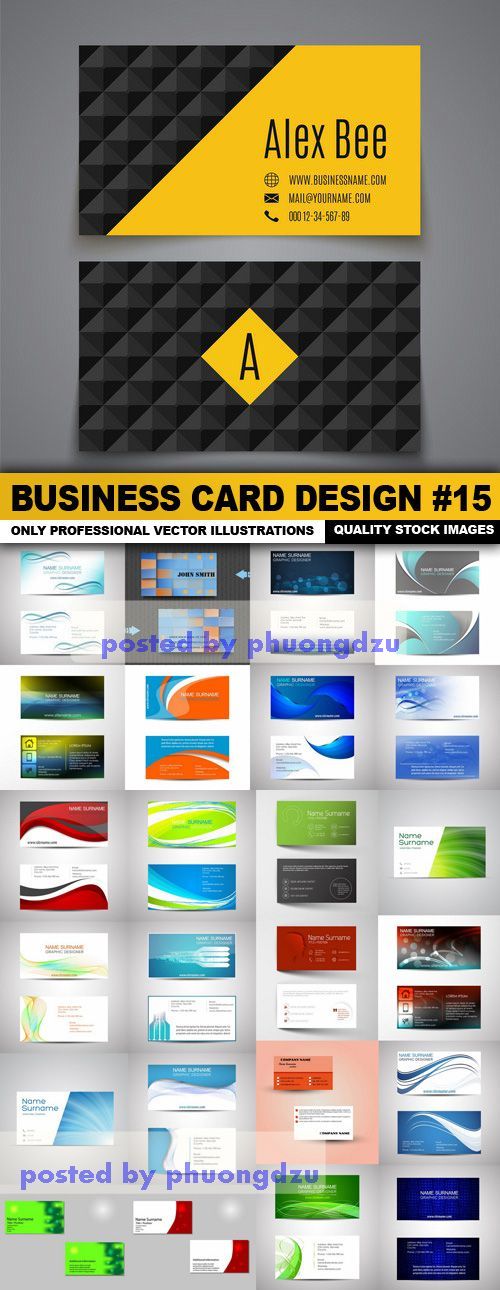 Business Card Design vector part 15