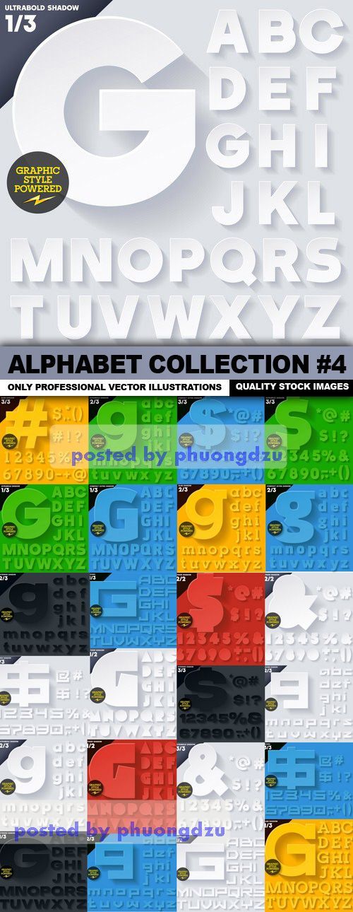 Alphabet Collection Vector part 4