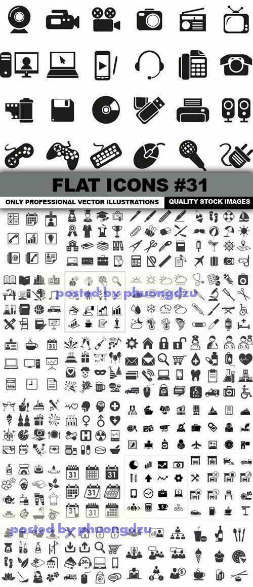 Flat Icons Vector part 31