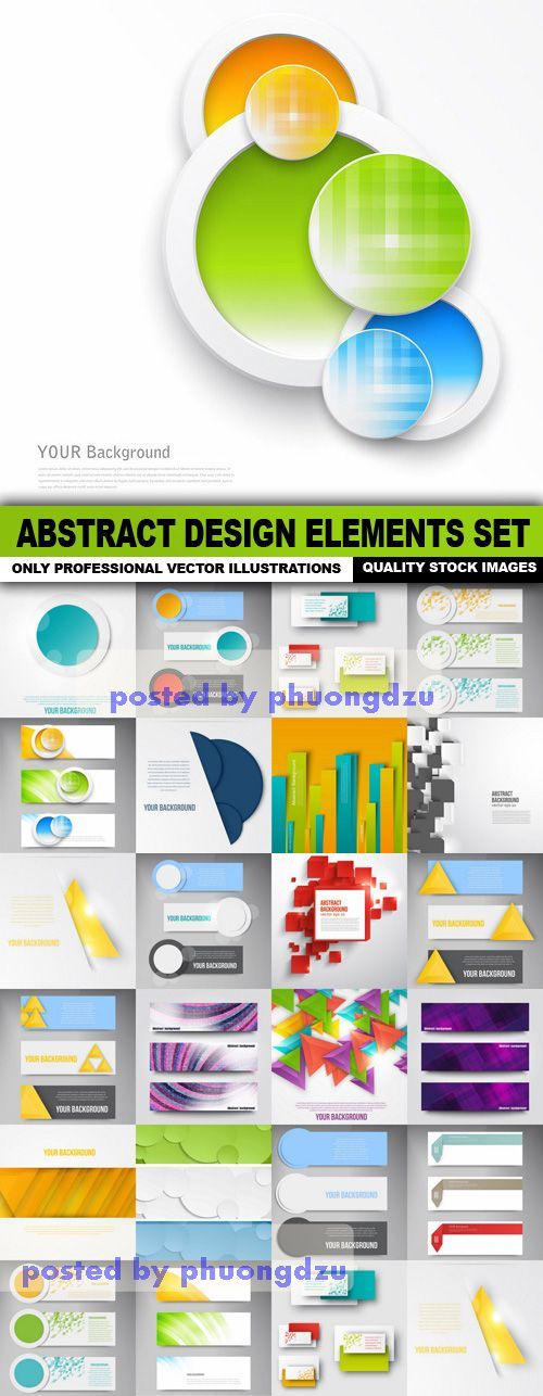 Abstract Design Elements Set  4