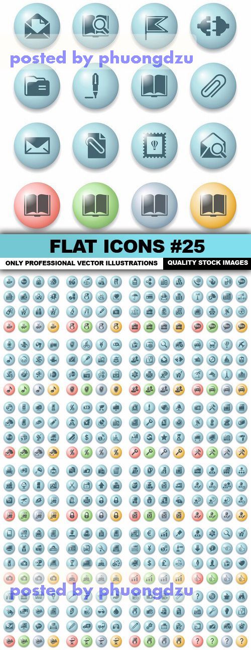 Flat Icons Vector part 25