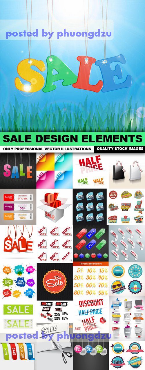 Sale Design Elements vector 02