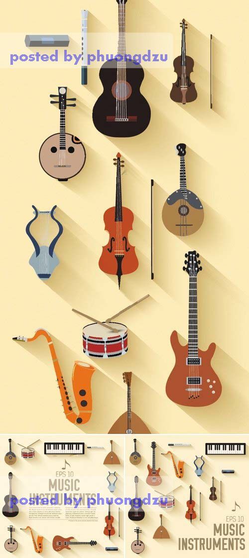 Music Instruments Vector 1