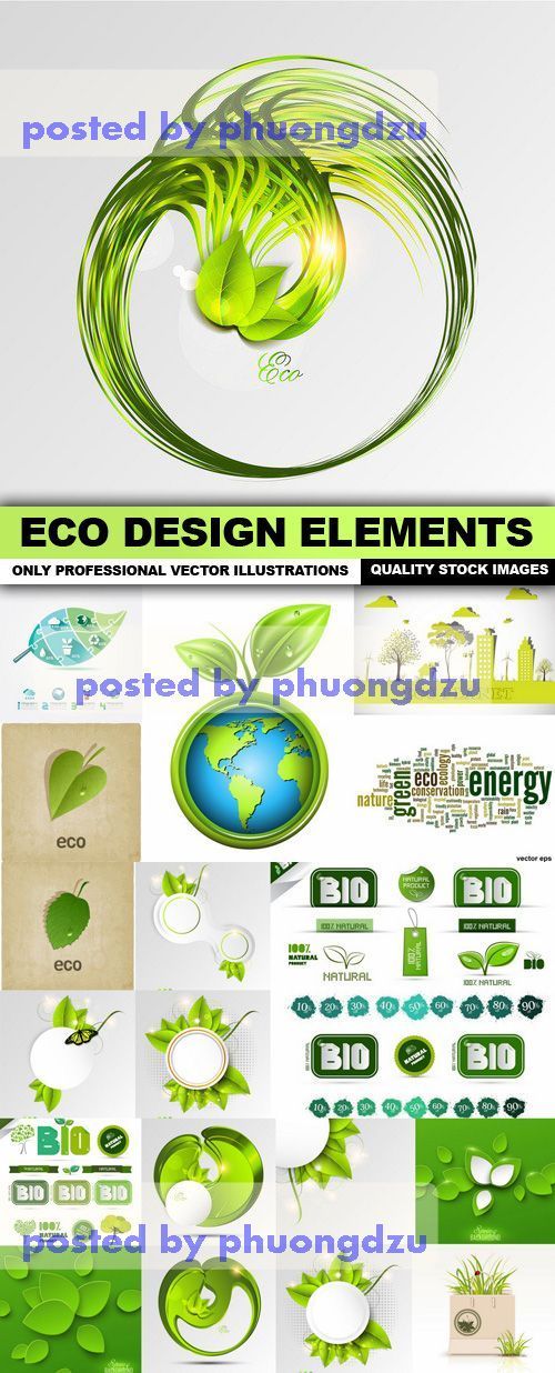 ECO Design Elements Vector colection part 10