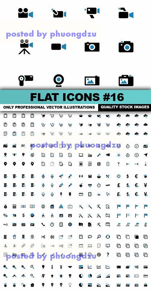 Flat Icons  Vector colection part 16