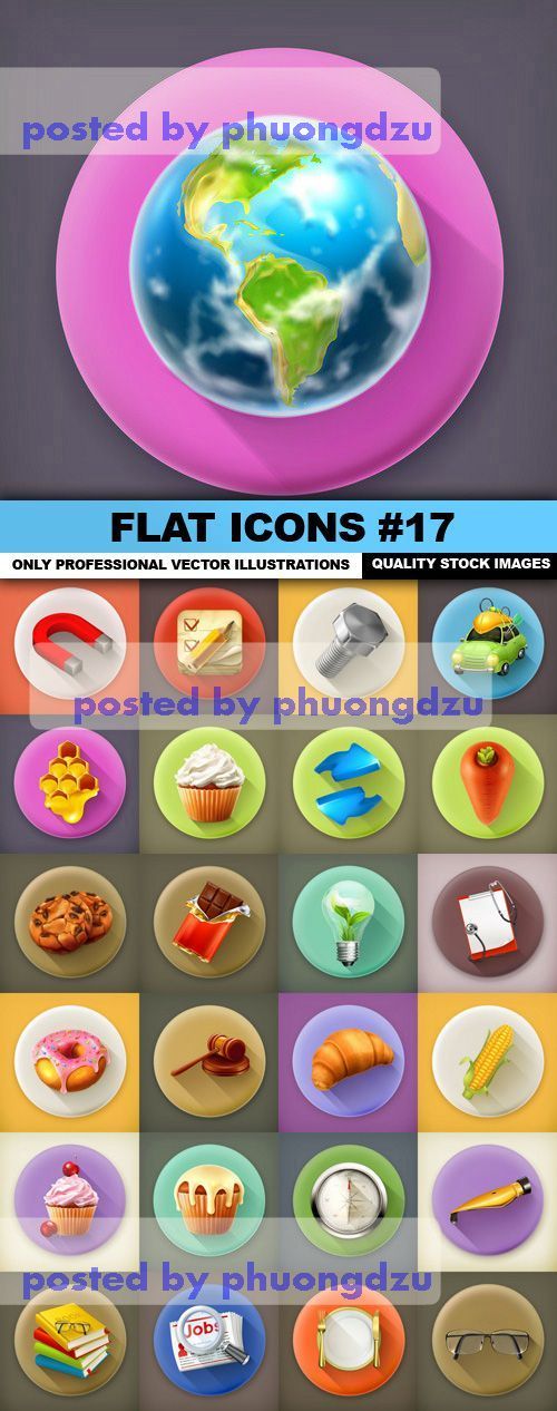 Flat Icons  Vector colection part 17