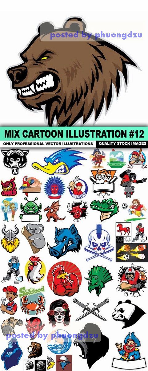 Mix Cartoon Illustration part 12