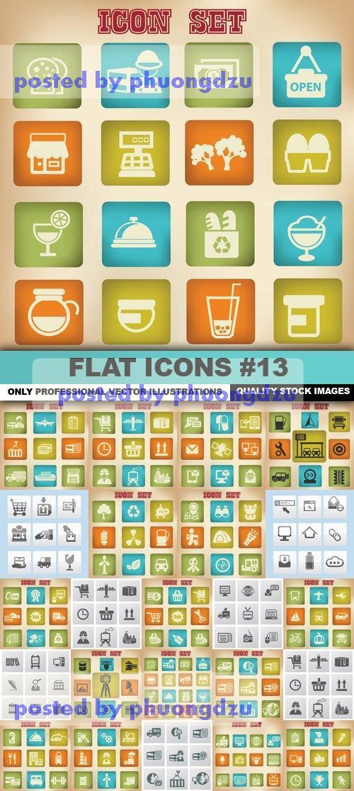 Flat Icons Vector part 13