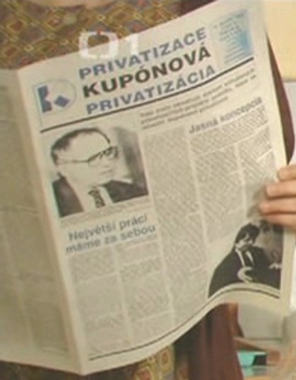 I/K: časopis Kupónová Privatizácia z roku 1991-1992, dohodou