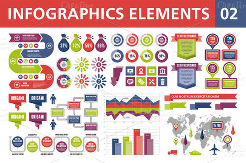 CreativeMarket - Infographics Elements 02