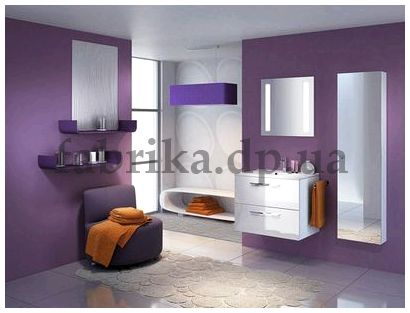 Дизайн ванной комнаты фиолетового цвета  - легко и быстро