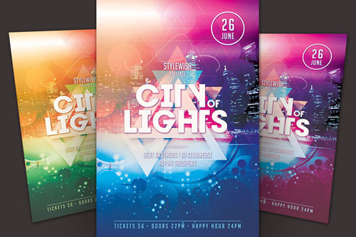 CreativeMarket - City of Lights Flyer
