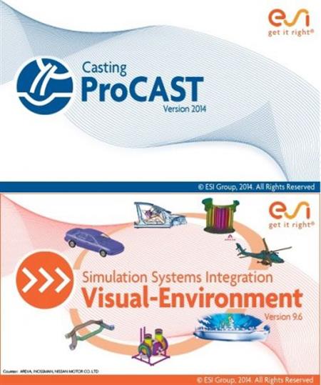 ESI ProCAST 2014.0 & Visual-Environment 9.6/ (64bit)