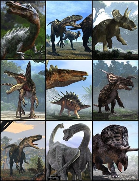 All Dinosaurs 3D Models - repost