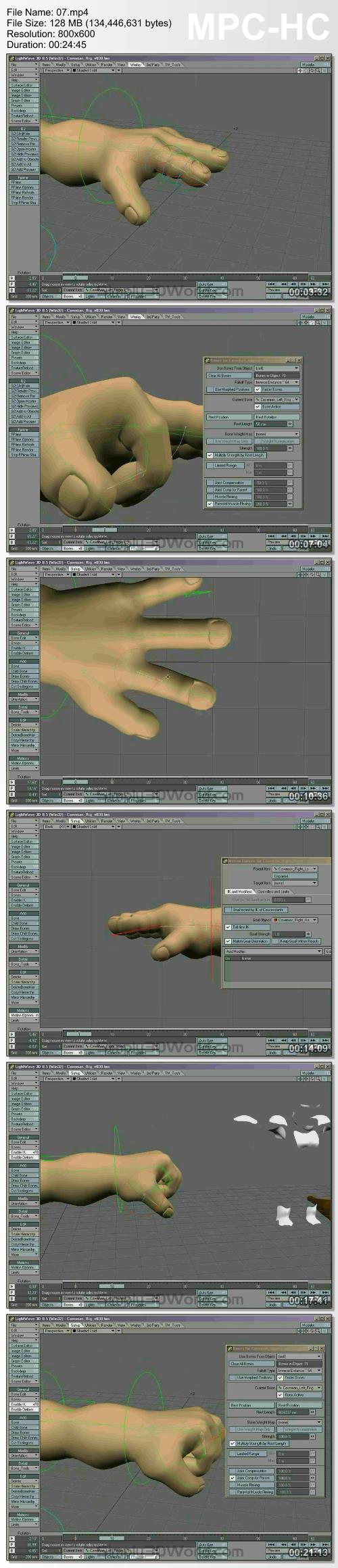 Simply Lightwave: Caveman Volume 3 - Rigging, Puppet Controls and More 