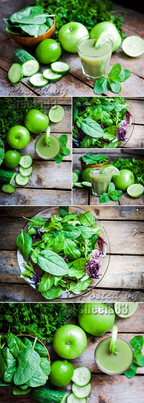 Stock Photo - Green Fruits & Vegetables 2
