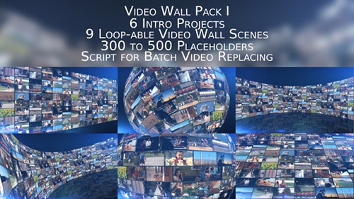 Video Wall Pack I - Project for After Effects (Videohive)